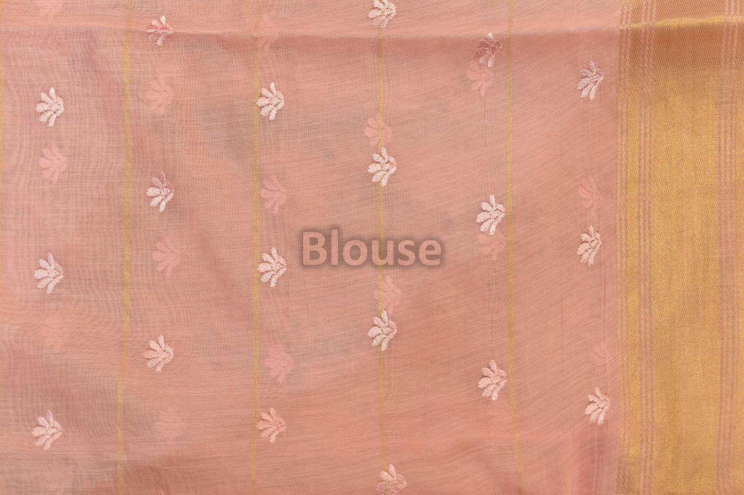 Kora Embroidery Saree